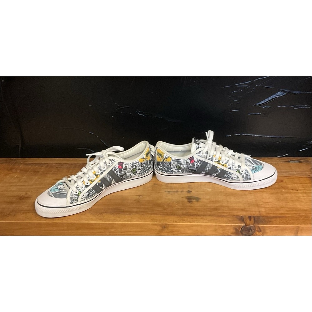 Adidas Nizza x Disney Pixar Comics Low Top Lace-Up Canvas Sneakers GX0994
